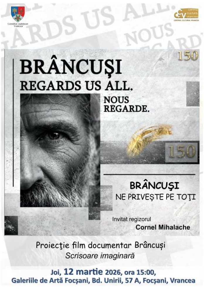 Eveniment dedicat lui Constantin Brâncuși la Galeriile de Artă Focșani
