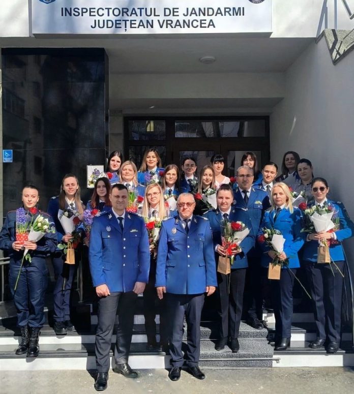 Jandarmeria Vrancea sărbătorește Ziua Internațională a Femeii