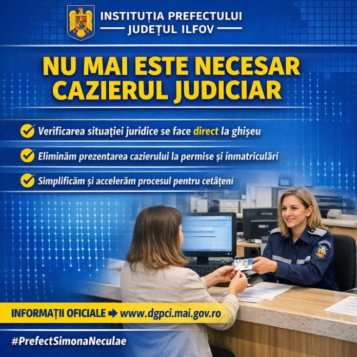 Eliminarea cerinței certificatului de cazier judiciar pentru permise