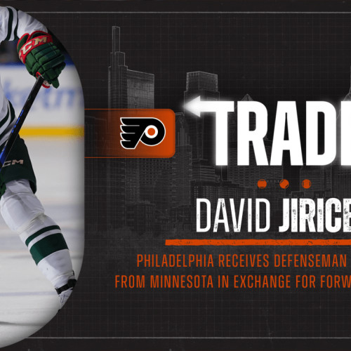 Flyers îl achiziționează pe apărătorul David Jiricek de la Minnesota în schimbul lui Bobby Brink