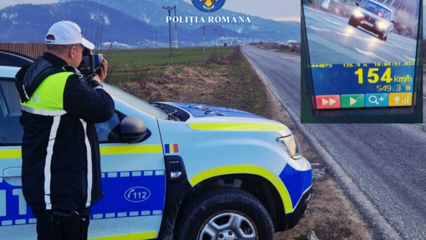 Poliția derulează acțiuni pentru siguranța rutieră pe DN 15