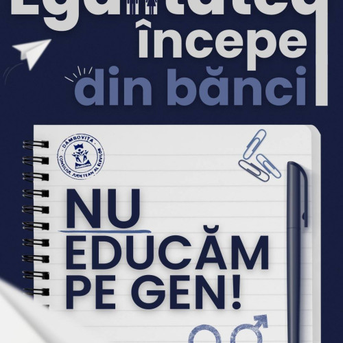 Consiliul Județean al Elevilor Dâmbovița promovează egalitatea de gen în educație