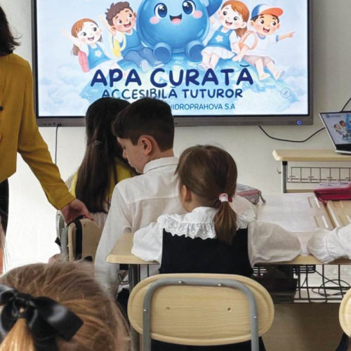 Hidro Prahova organizează o lecție demonstrativă despre apă pentru elevii din Ploiești