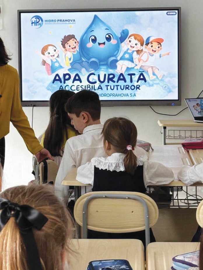Hidro Prahova organizează o lecție demonstrativă despre apă pentru elevii din Ploiești