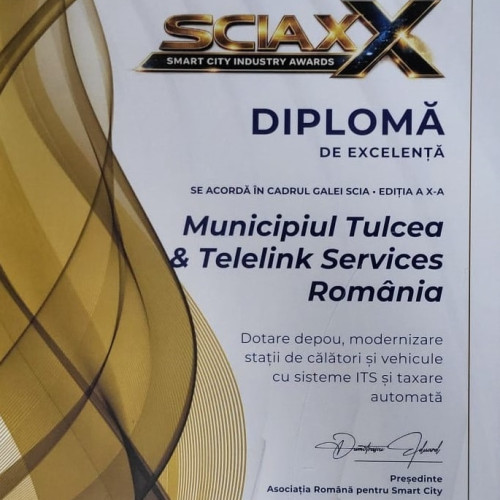 Tulcea, premiată pentru inovații în transport la Gala Smart City Industry Awards