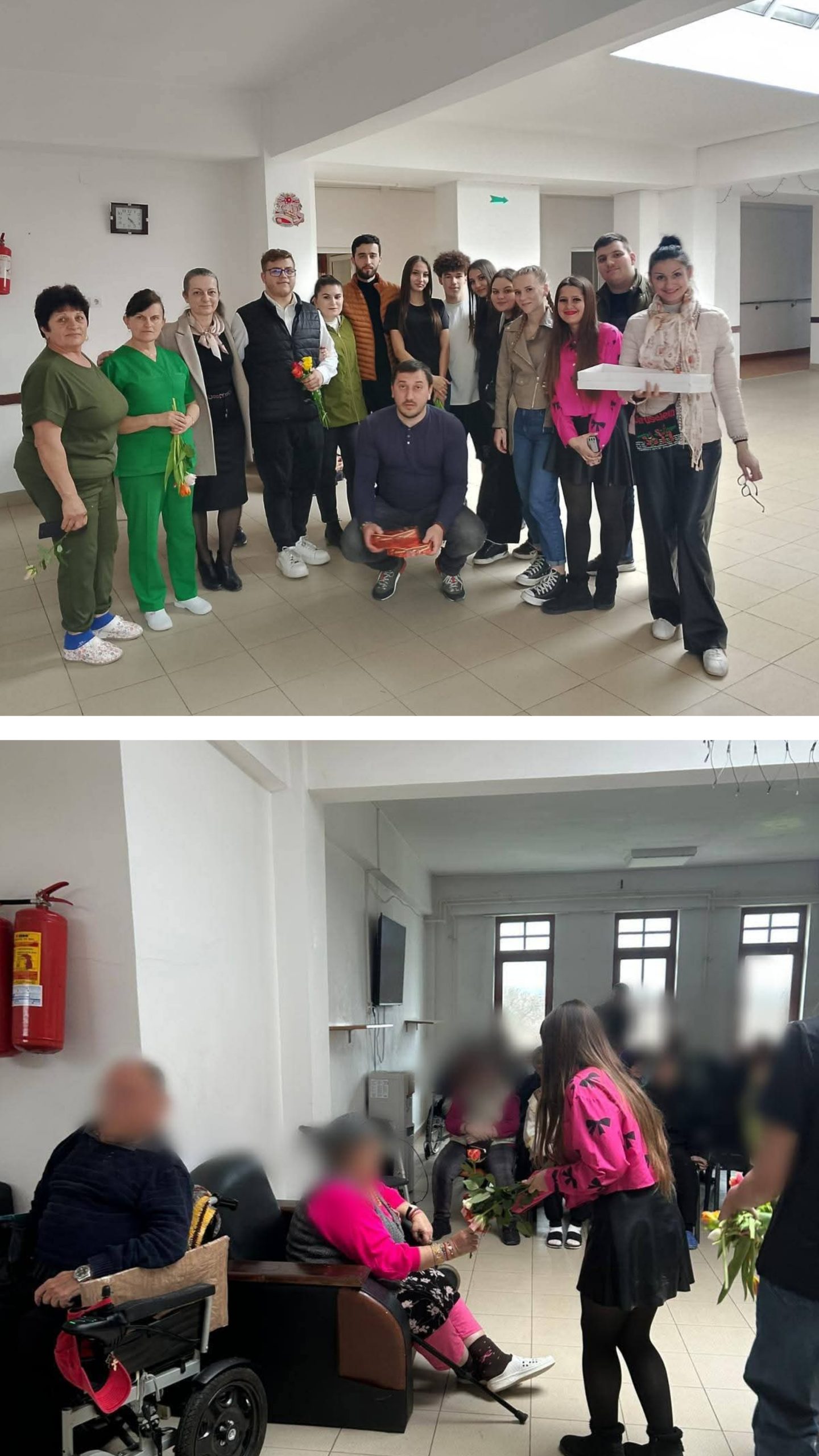 Tinerii din ASCOR Târgu Jiu aduc bucurie de 8 Martie