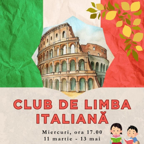 Biblioteca Județeană Vrancea lansează club de limba italiană pentru copii