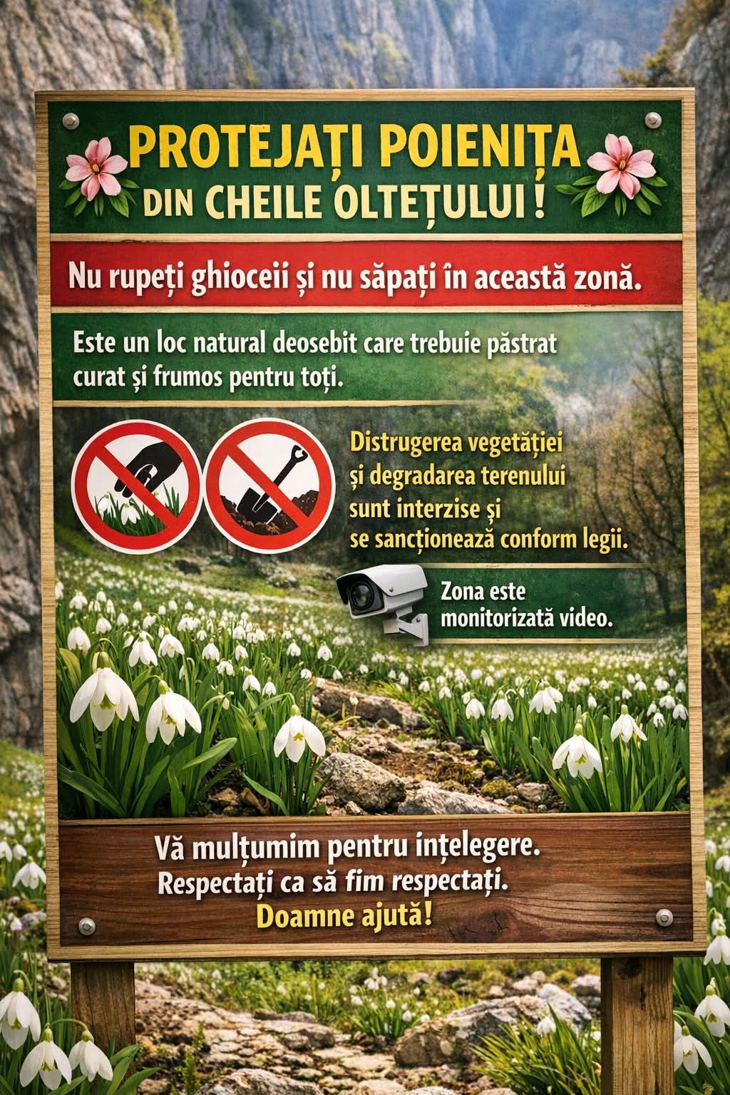 Păstrează frumusețea naturii: Primăria Polovragi face apel la turiști