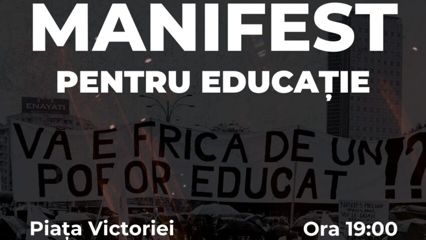 Studenţii din România organizează un protest în Piaţa Victoriei