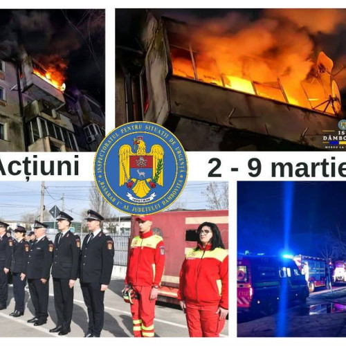 ISU Dâmbovița a intervenit în 270 de situații de urgență în ultima săptămână