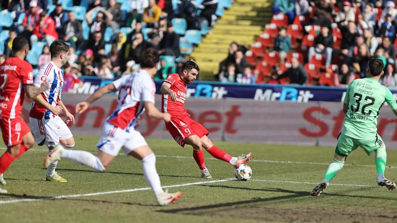 Oțelul Galați suferă o înfrângere dureroasă cu Hermannstadt, în meci tensionat