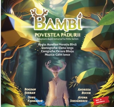 Părinții și copiii din Baia Mare, invitați la spectacolul „Bambi – Povestea pădurii”