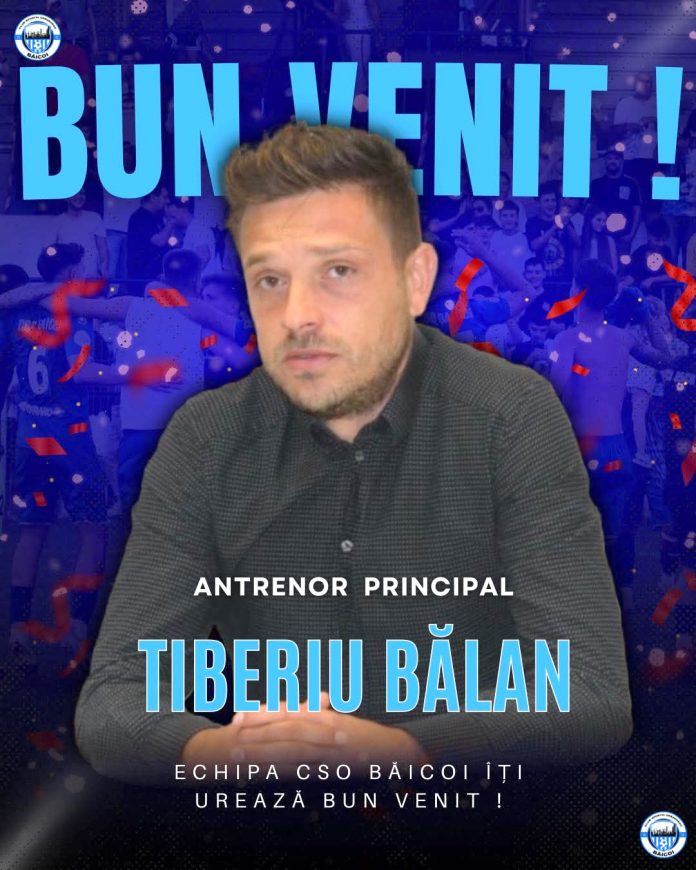 Tiberiu Bălan devine antrenor principal al CSO Băicoi pentru restul sezonului