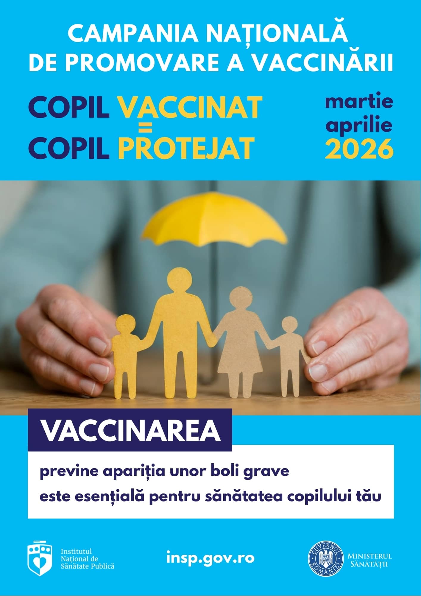Campania de vaccinare 2026 îndeamnă părinții să-și protejeze copiii