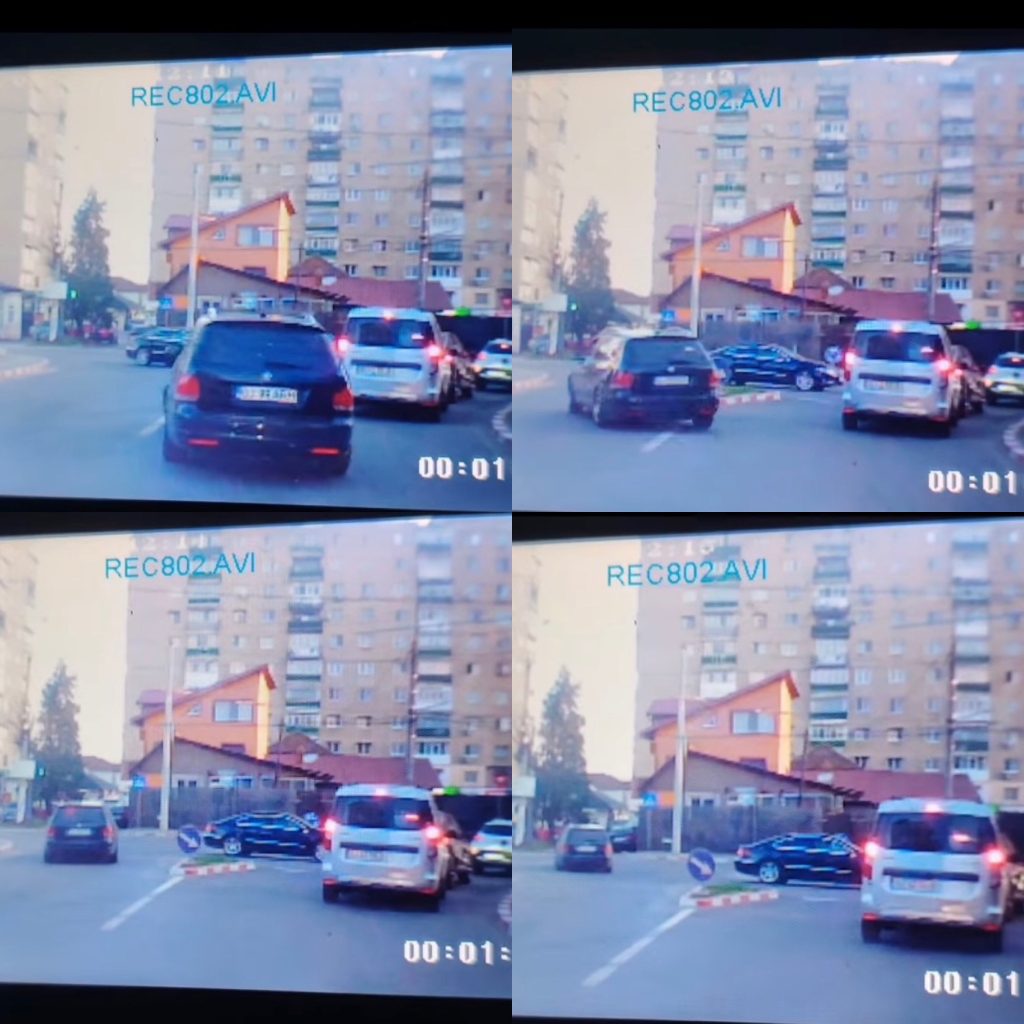 Șofer inconștient surprins în Târgu Jiu ignorând regulile de circulație