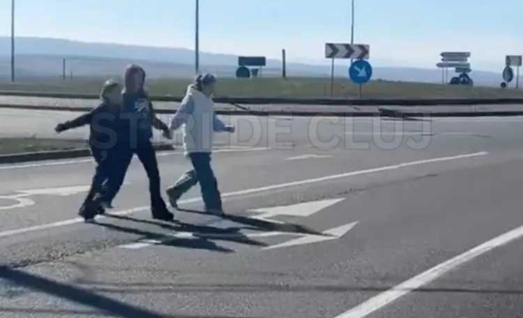 Îngrijorare în Apahida: Copii expuși unui trafic intens fără trecere de pietoni