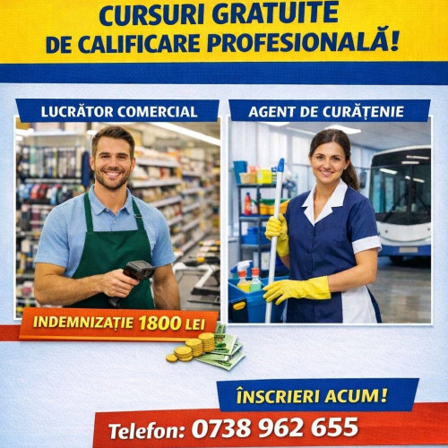 Locuitorii din Brănești pot participa gratuit la cursuri de formare profesională