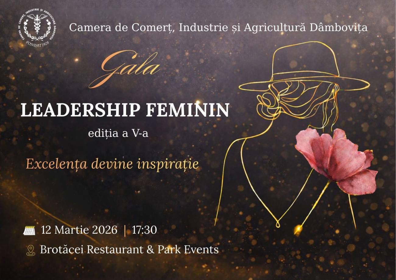 Gala Leadership Feminin 2026 celebrază femeile din Dâmbovița