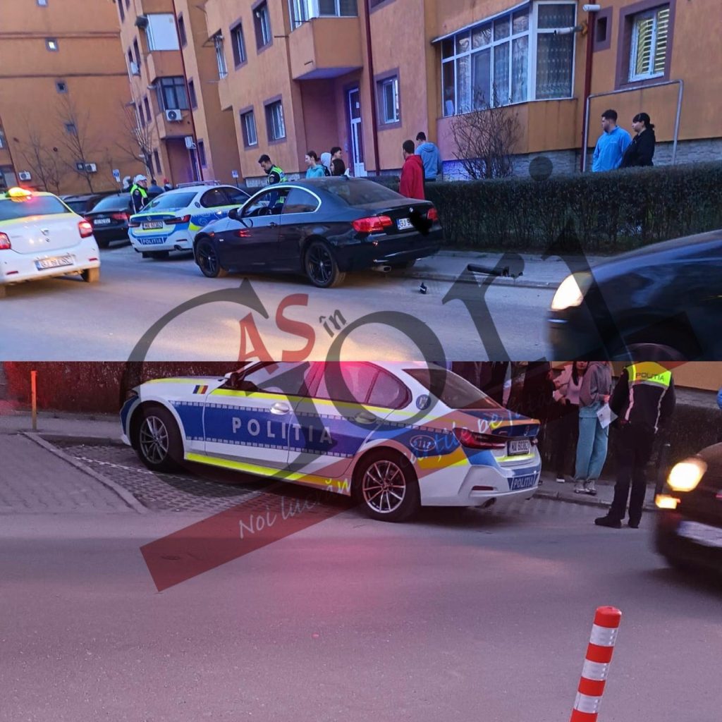 Accident rutier pe strada 22 Decembrie din Târgu Jiu