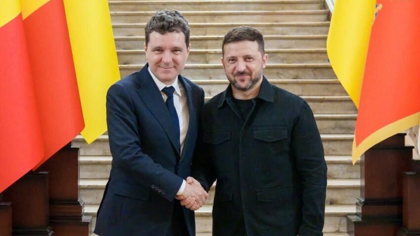 Discuțiile dintre Nicușor Dan și Volodimir Zelenski se concentrează pe cooperarea bilaterală
