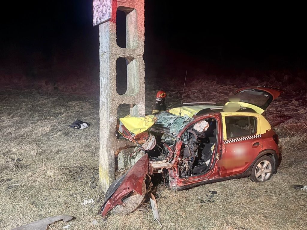 Accident rutier grav în comuna Davidești, o persoană încarcerată