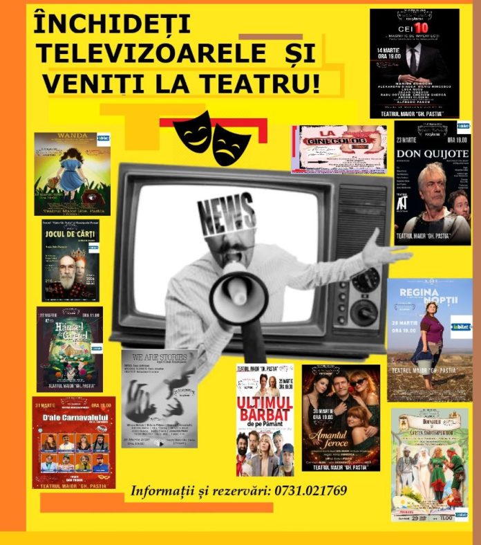 Galele Teatrale Focșănene 2026 încep pe 14 martie cu spectacole de excepție
