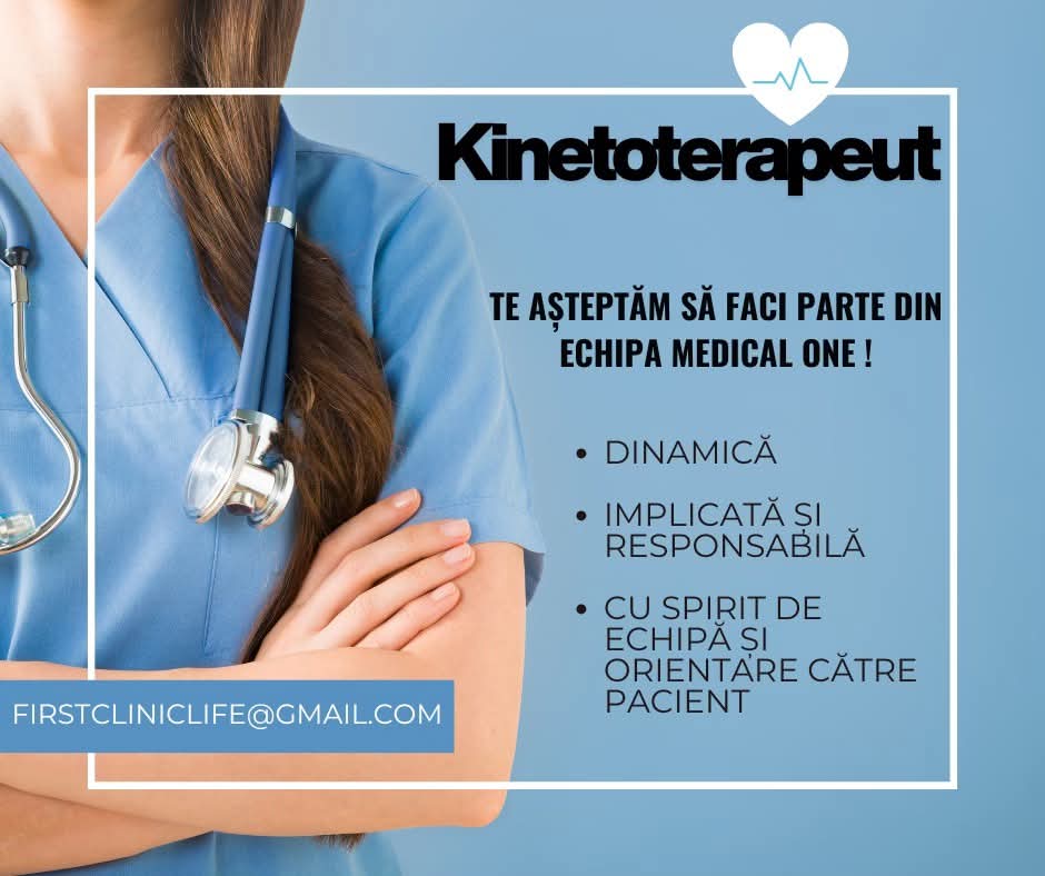 Clinica Medical One din Târgu Jiu recrutează kinetoterapeut