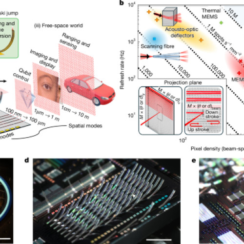 Tehnologia de scanare a fasciculului cu chip-uri nanofotonice