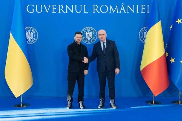 Întâlnire între premierul Ilie Bolojan și președintele Ucrainei, Volodimir Zelenski