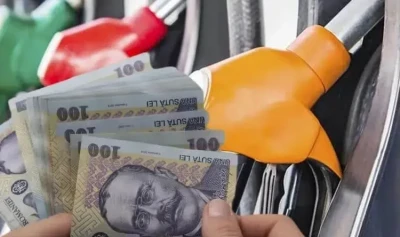 Motorina depășește 9 lei/l, iar benzina 8,5 lei/l în marile stații