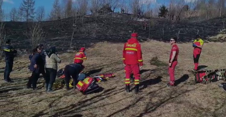 Urgență în Borșa: Femeie inconștientă după un incendiu de vegetație