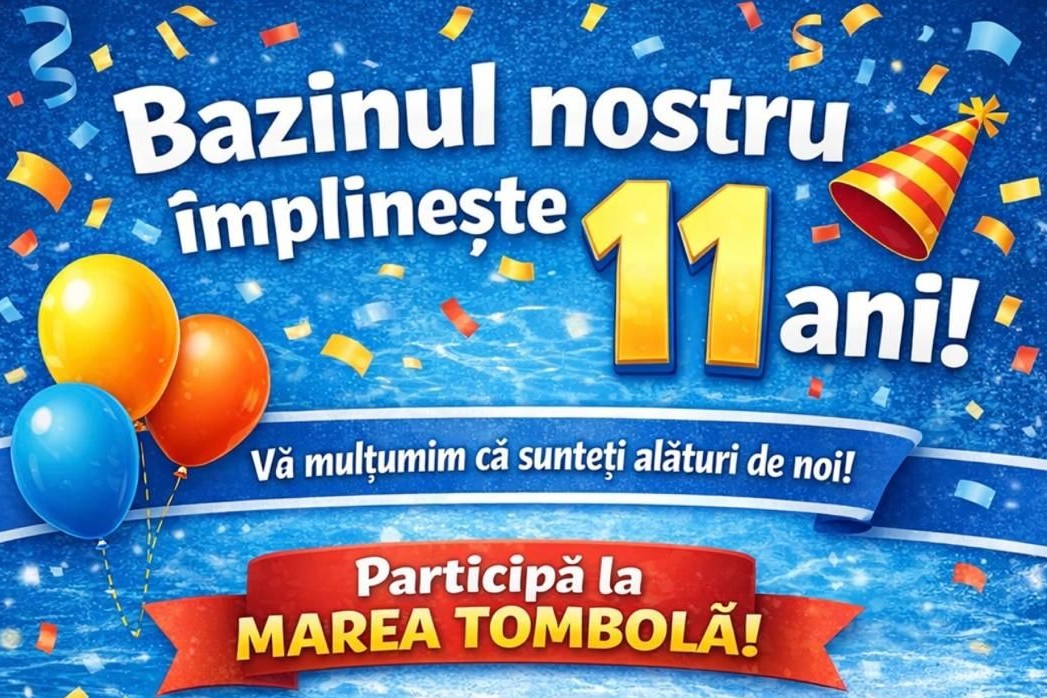 CSM Unirea Slobozia sărbătorește 11 ani de bazin cu tombolă pentru clienți