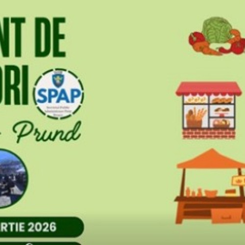 Târg volant de producători în Piaţa Unirii din Brașov