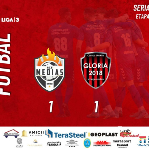 Remiza echipei Gloria în derby-ul cu Mediaș, în reluarea Ligii a 3-a - Reacții și detalii!