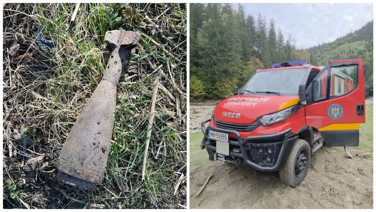 Descoperirea unei bombe din al Doilea Război Mondial în Cătina, Cluj