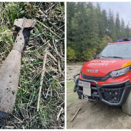 Descoperirea unei bombe din al Doilea Război Mondial în Cătina, Cluj