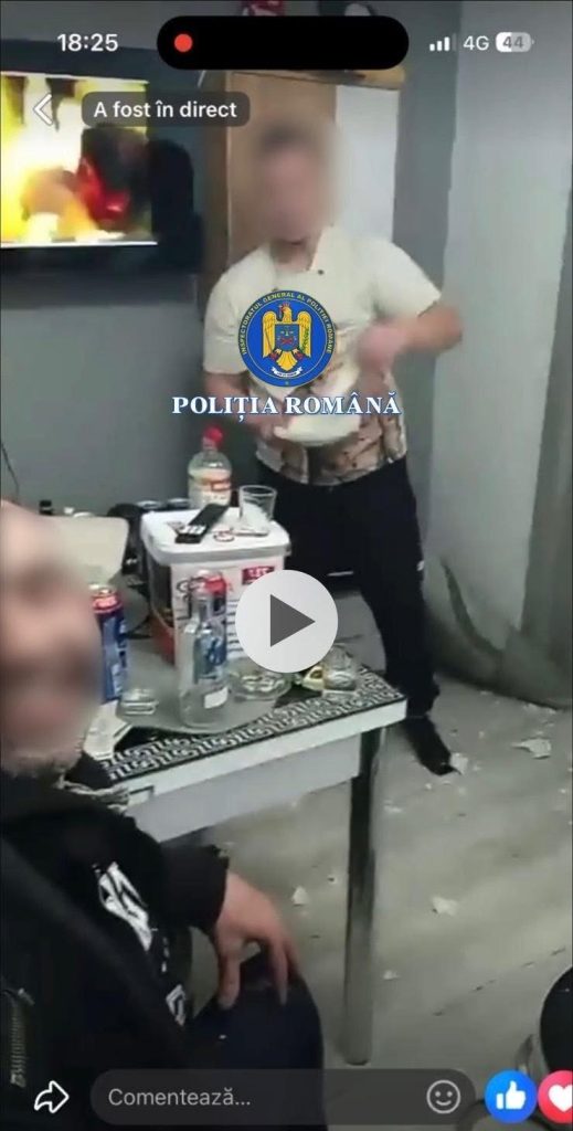 Bărbați din Brezoi amendați pentru injurii aduse poliției în live pe Facebook