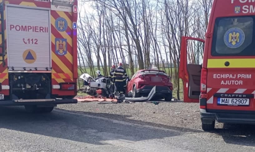 Accident grav pe DN 3: o persoană a decedat și patru au fost rănite
