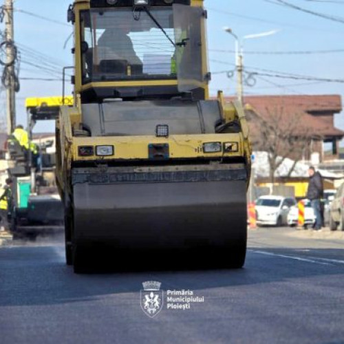 Lucrări de asfaltare pe strada Găgeni din Ploiești, începând cu 16 martie