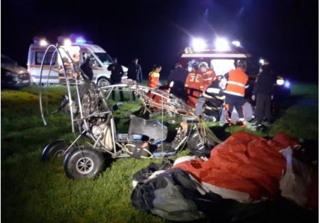 Accident tragic: două persoane decedate după prăbușirea unei parapante cu motor în Bihor
