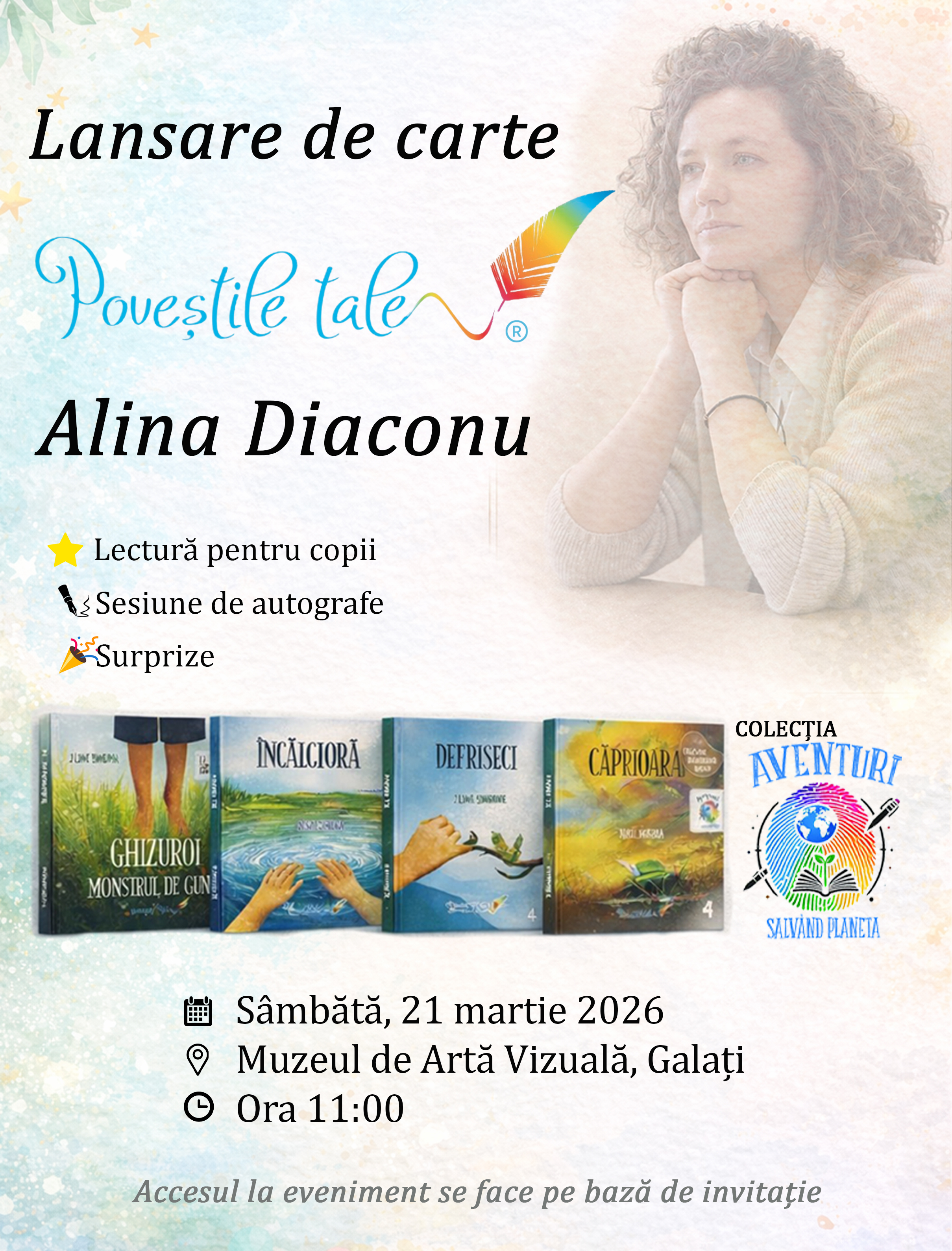 Eveniment special de lansare a poveștilor pentru copii la Muzeul de Artă Vizuală