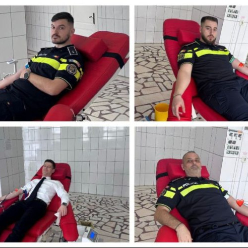 Polițiștii din Vrancea lansează campania de donare de sânge „Dăruim viață împreună”