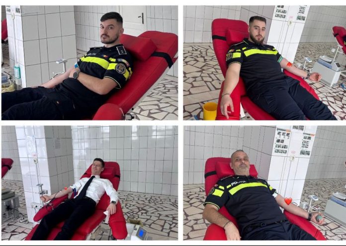 Polițiștii din Vrancea lansează campania de donare de sânge „Dăruim viață împreună”