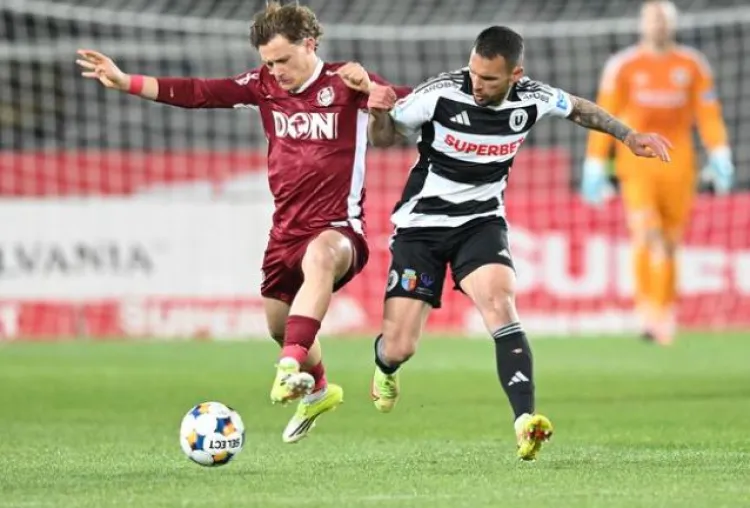 U Cluj învinge CFR într-un derby electrizant cu 2-1