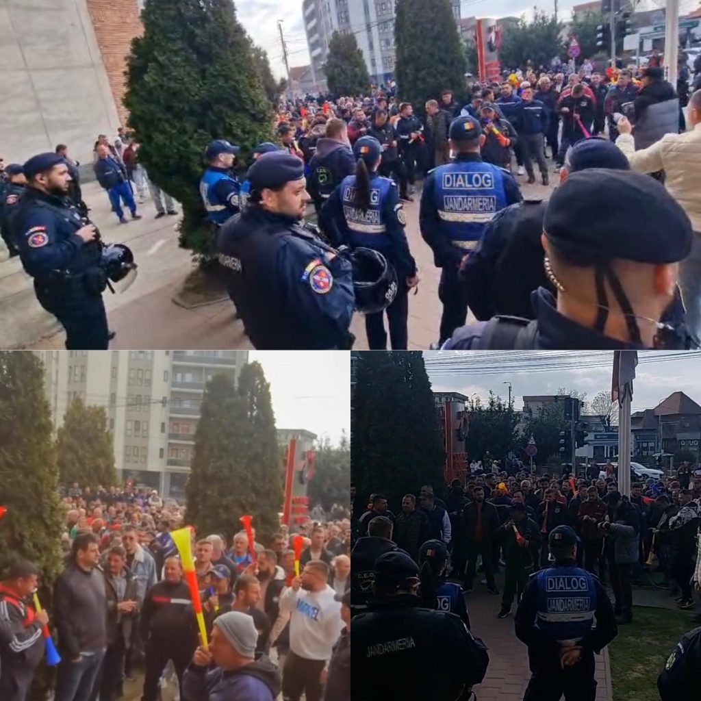 Tensiuni în Gorj: minerii protestează din nou la Complexul Energetic Oltenia