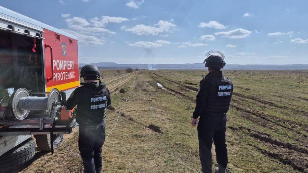 Muniție periculoasă distrusă în județul Bistrița-Năsăud