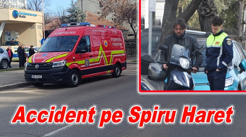 Accident cu scuter în Buzău, după o șicanare în trafic