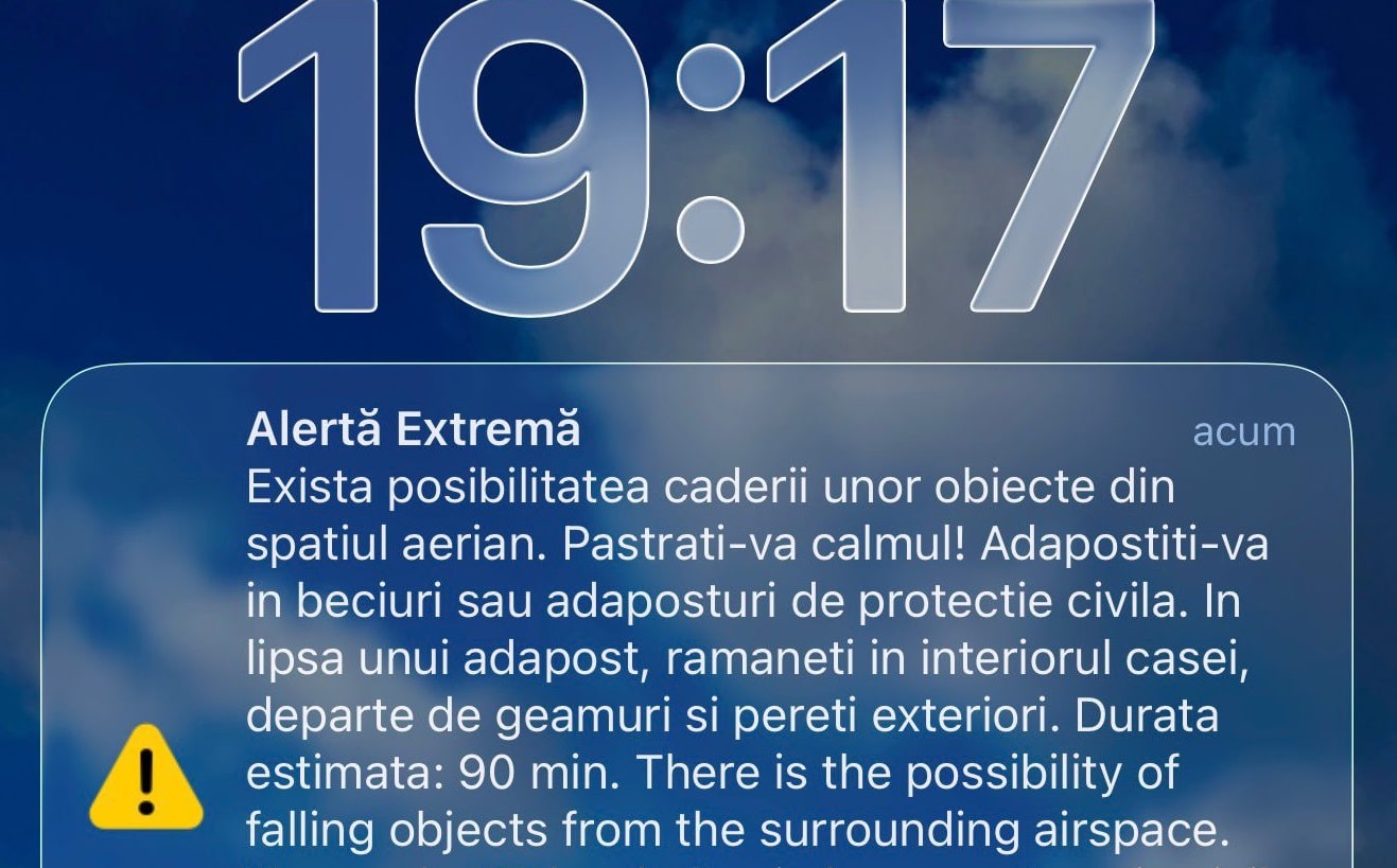 Drone detectate în apropierea spațiului aerian național, mesaje RO-Alert emise