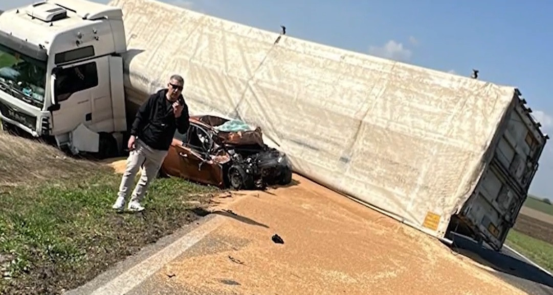 Accident tragic pe DN 38: Un șofer de 69 de ani și-a pierdut viața