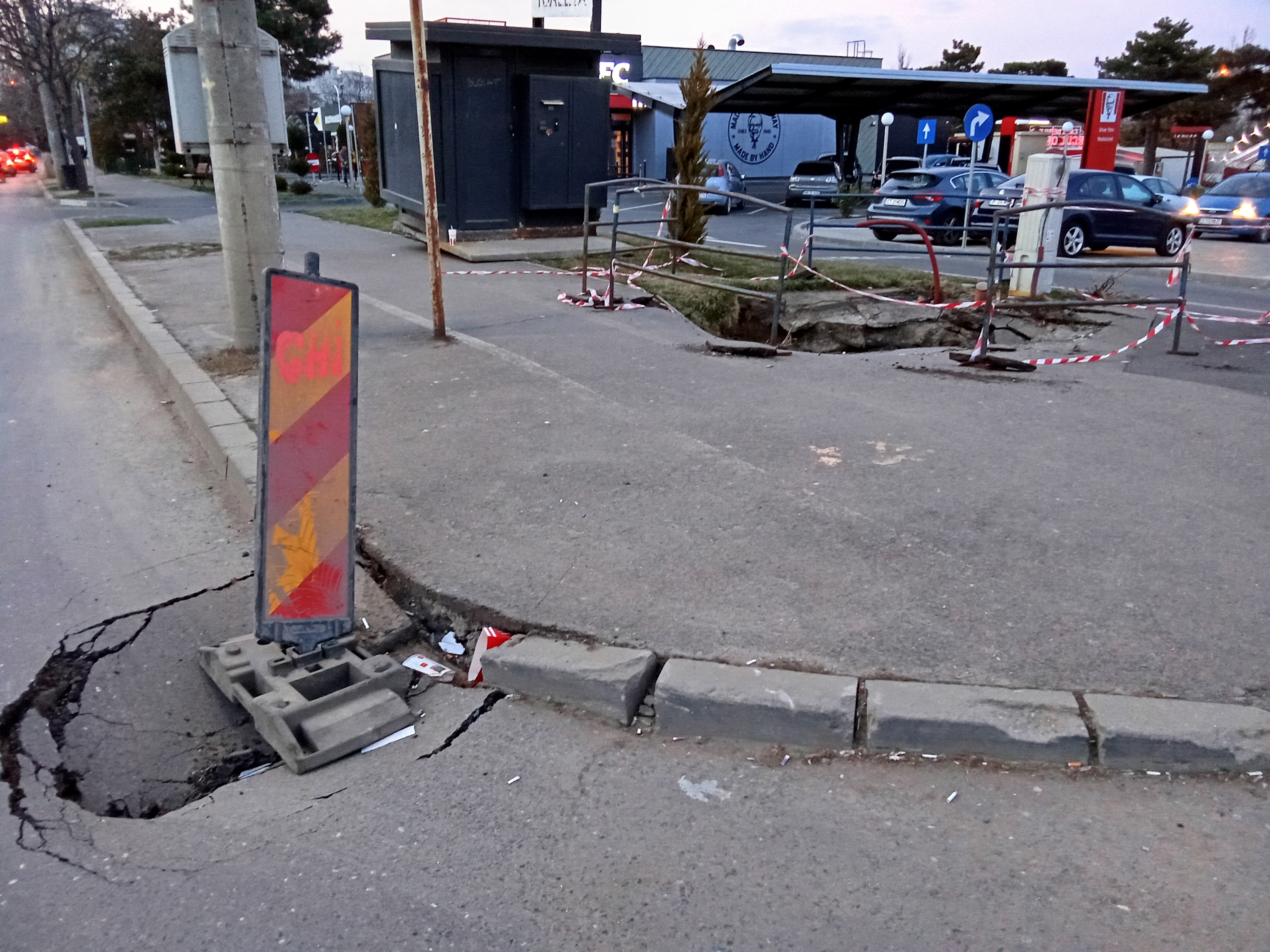 Accident de teren pe strada Stadionului stârnește îngrijorări